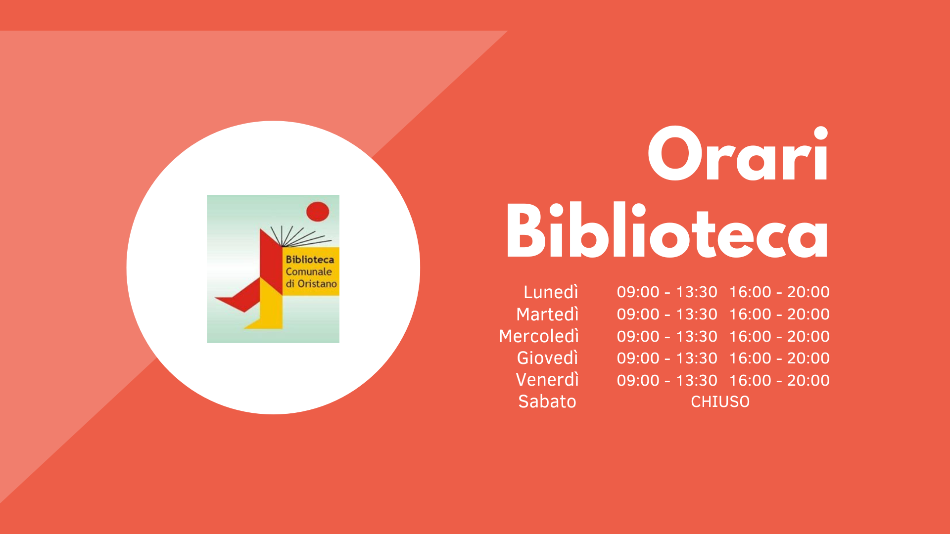 Visualizza la notizia: Orari Estivi Biblioteca