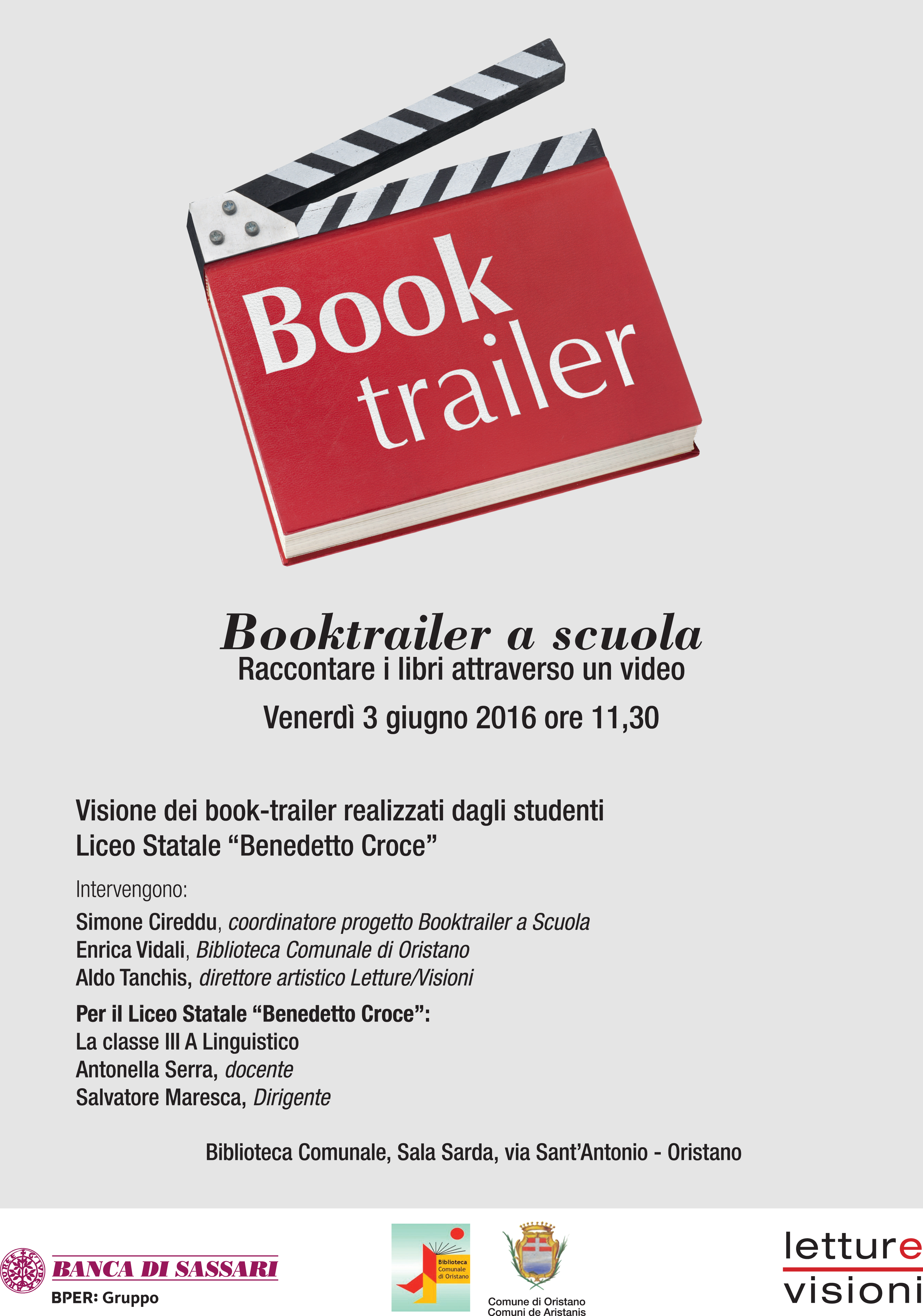 Visualizza la notizia: Booktrailer a scuola: presentazione dei lavori degli studenti del Liceo Benedetto Croce