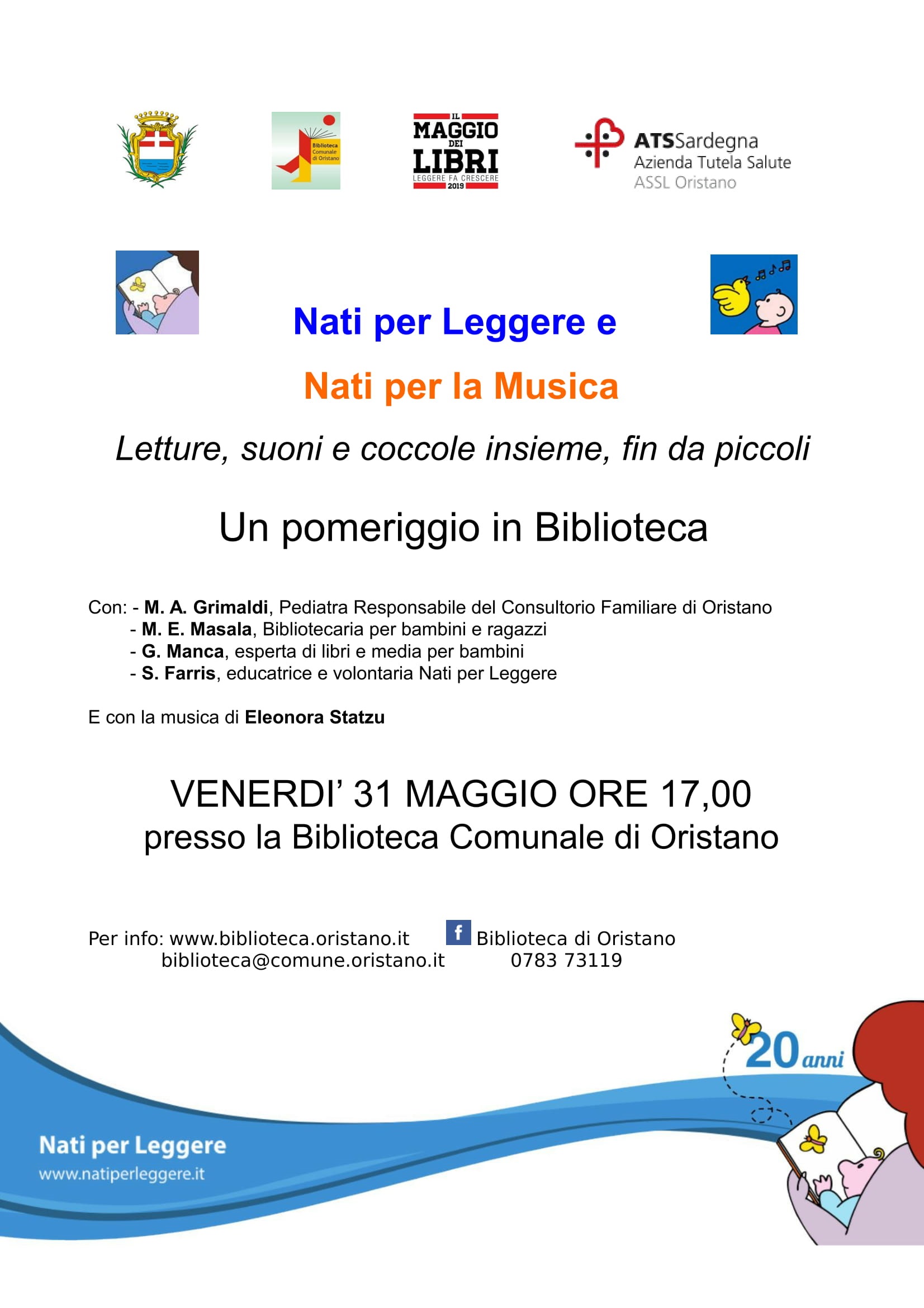 Visualizza la notizia: Nati per leggere: incontro in Biblioteca il 31 maggio